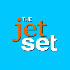 The Jet Set affiliate logo in blue, orange and white