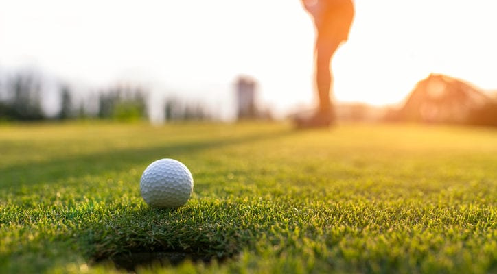 image of someone golfing
