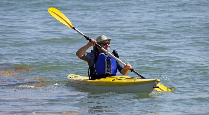 image of kayaker